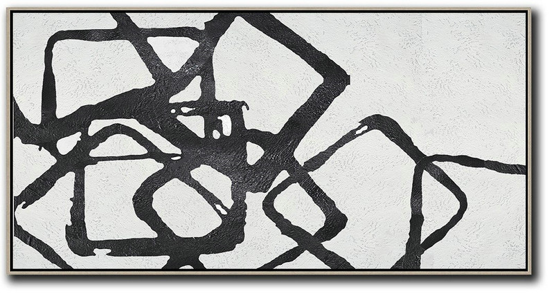 Large Canvas Wall Art For Sale,Oversized Horizontal Minimal Art On Canvas - Original Abstract Art Paintings